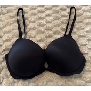 FABULOUS by Victoria's Secret Black Plunge Push Up Bra Women's Size 34DD